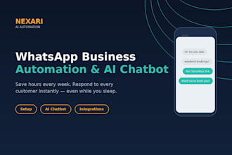 build a whatsapp business automation and ai chatbot for your business