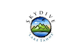 design awesome skydive lake tahoe logo