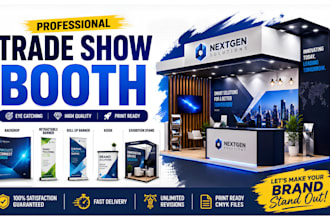 design trade show booth design backdrop exhibition trade show banner