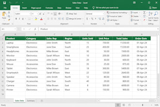 insert your business data into sheets