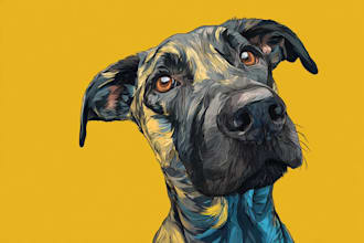 paint custom animal pop art artwork for your beloved pets