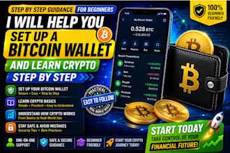 help you set up a bitcoin wallet and learn crypto step by step