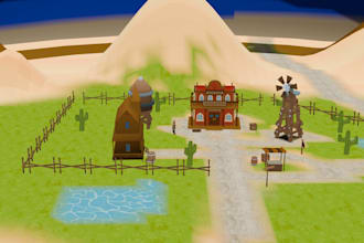 create stylized low poly 3d art