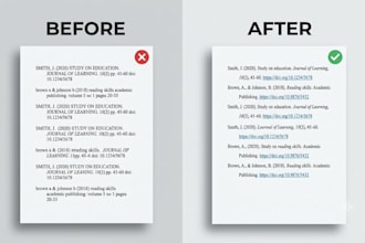fix your apa, mla, chicago, or ieee references and citations