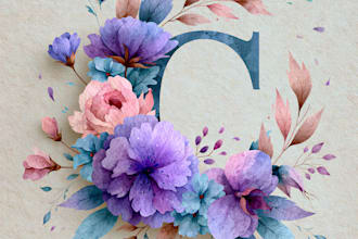 design a watercolor logo