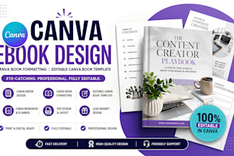 canva ebook design canva book formatting, editable canva book template