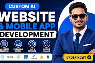 design full ai website ai software website ai web applications wix wordpress