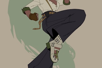 paint your dnd character in a semi realistic style