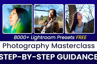 teach portrait photography and lightroom editing