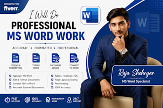 do professional data entry and microsoft office work