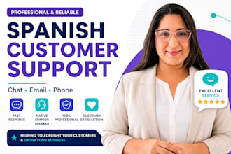 provide professional spanish customer support by chat