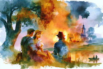 draw watercolor illustration art for you
