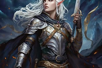 fantasy dnd character illustration