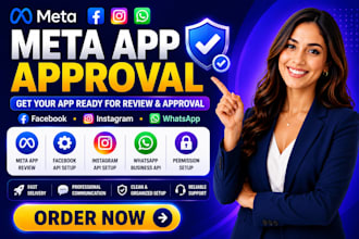 get meta facebook,instagram,whatsapp API,app review permissions and approval