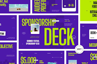 design ppt event sponsorship proposal investor pitch deck business presentation