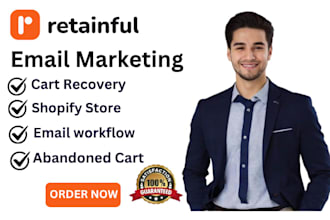 setup ratainful cart recovery workflow shopify store abandoned cart