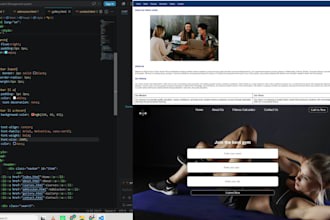 do custom coding design create HTML CSS bootstrap animated websites