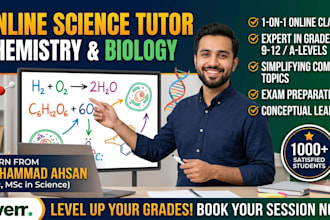 teach chemistry and biology online