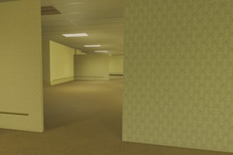 create a realistic roblox backrooms environment