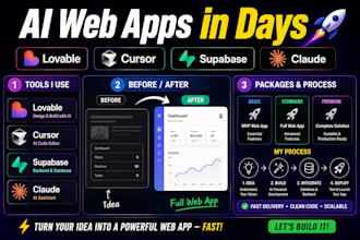 be your vibe coding, development, loveable, claude, cursor, supabase, ai expert