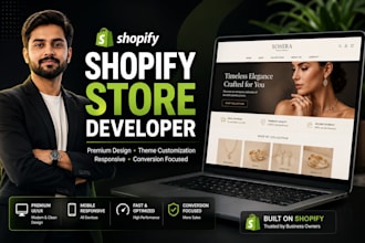 create a modern shopify website for your business