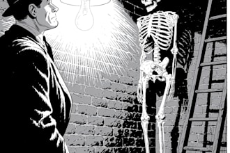 draw noir, horror and dark comic books art for your story