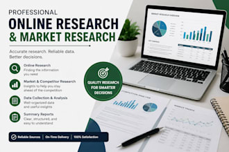 do online research, market research, and data collection
