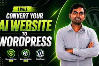 convert your ai website to wordpress using generatepress