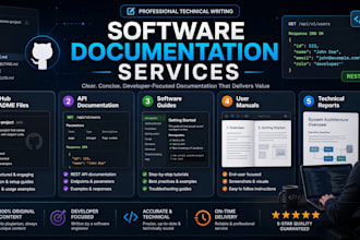 write professional technical document, github readme files