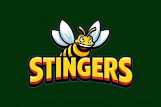 design high quality angry bee logo with express delivery