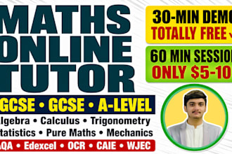 be your online math tutor for igcse gcse alevels mathematics