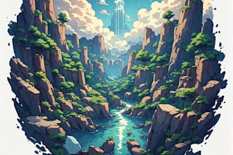 design amazing anime poster or anime wallpaper banner
