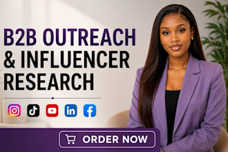 do b2b outreach, influencer research and outreach