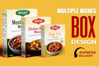 design mylar bag box dieline and product packaging design