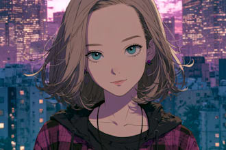 draw anime,fanart portrait illustration