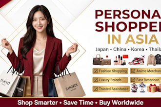 be your personal shopper and fashion stylist in japan china korea asia