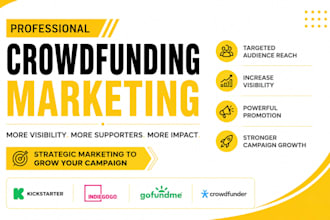 promote kickstarter indiegogo crowdfunding campaign to real backers