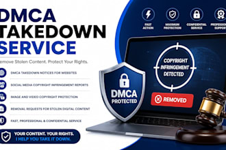 send dmca takedown to remove copyright violating content