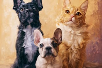 draw a caricature of your dog cat or other pet