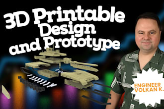 design functional 3d printable parts stl step prototypes in solidworks