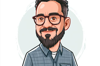 draw a cartoon caricature, logo, portrait, or avatar