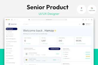 design modern saas dashboard ui ux or web app in figma