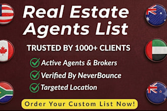do targeted real estate lead generation and active realtor email list
