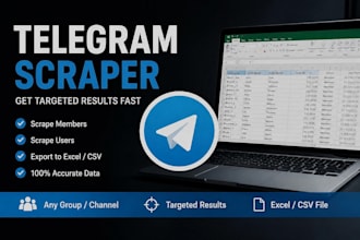 scrape telegram members, usernames, and group data professionally
