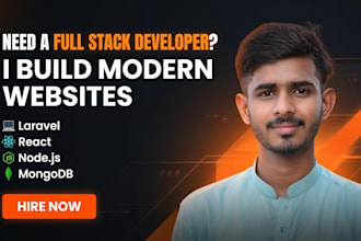 build a full stack website using PHP laravel react node js and mongodb