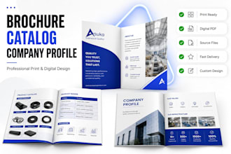 design company profile, catalog, and brochure services