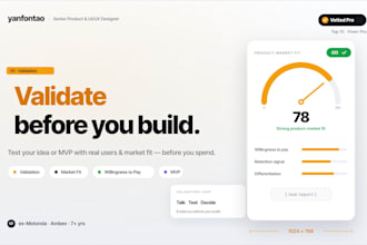 validate your product idea or mvp with users and market fit