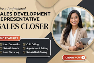 b2b sales closer commission based salesperson online sales reps sdr sales agent