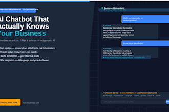 build a rag ai chatbot trained on your business data