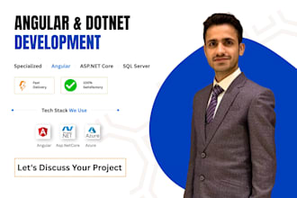 be your angular, dotnet core, detnet mvc, web apis developer
